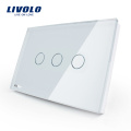 Livolo 3 contacts à port sec, commutateur de commande à distance sans fil tactile mural intelligent VL-C303IR-81